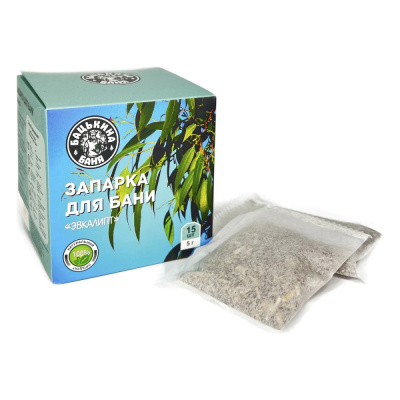Универсальный фильтр-пакет для заваривания Бацькина баня, Эвкалипт, 15 шт. по 5 г купить в отделе магазина Экономстрой