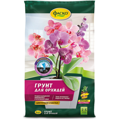 Грунт для орхидей Цветочное счастье, 2,5 л