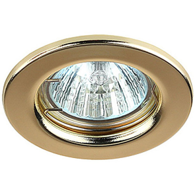 Светильник ЭРА ST1 GD MR16 12/220V, сталь, штамповка, золото купить в отделе магазина Экономстрой