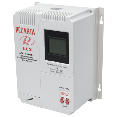 Стабилизатор напряжения однофазный Ресанта АСН-3000 Н/1-Ц Ресанта Lux, 3 кВт купить в отделе магазина Экономстрой
