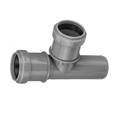 Тройник ПП, серый, 32х32 мм, <90° купить в отделе магазина Экономстрой