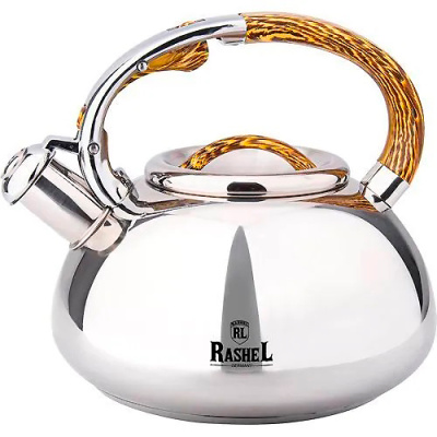 Чайник из нержавеющей стали со свистком Rashel М-7911, 3 л купить в отделе магазина Экономстрой