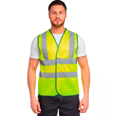 Жилет сигнальный флуоресцентный арт. J04 с СОП, желтый, р. (XL) 104-108/170-188 купить в отделе магазина Экономстрой