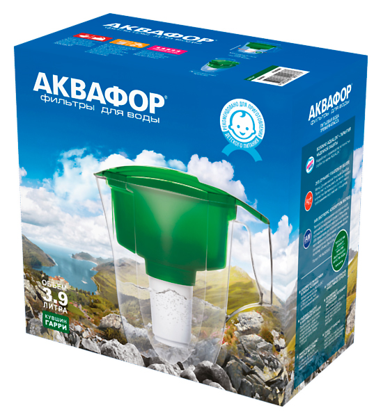 картинка Фильтр-кувшин для очистки воды Аквафор Гарри, красный, 3,9 л от магазина Экономстрой