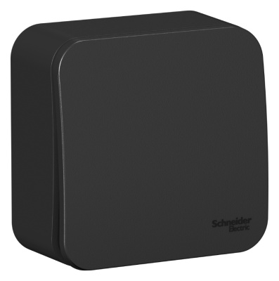Переключатель Schneider Electric, Blanca, открытой установки, 1 клавишный, антрацит