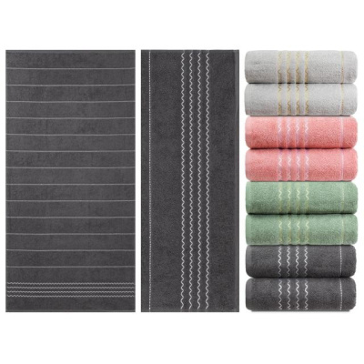 Полотенце махровое гладкокрашеное жаккардовое, 100% хлопок, рисунок Зигзаг, плотность 360 гр/м2, 70х140 см купить в отделе магазина Экономстрой