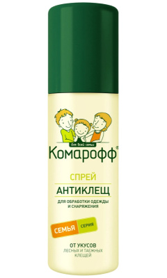 Спрей от клещей Комарофф Антиклещ 125 мл