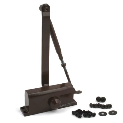 Доводчик дверной Apecs DC-20.3/0950/065-A1-BR, без фиксации 00018915 купить в отделе магазина Экономстрой