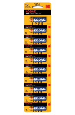 Батарейка щелочная Kodak Max LR6-10BL / АА, 1,5V (1 шт)