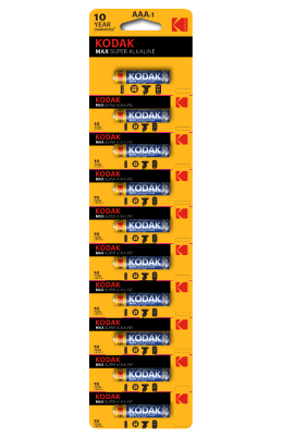 Батарейка щелочная Kodak Max LR03-10BL / ААА, 1,5V (1 шт) купить в отделе магазина Экономстрой