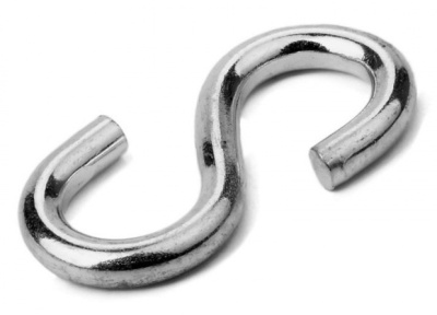 Крючок S-образный ГОСКРЕП, белый цинк, 8 мм купить в отделе магазина Экономстрой