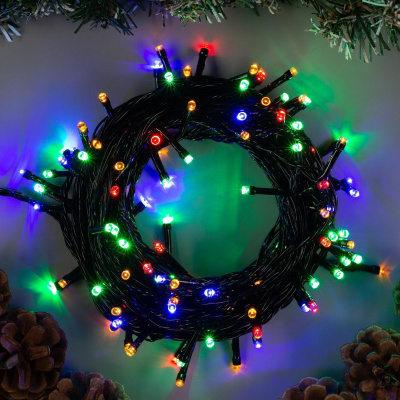 Гирлянда Старт, 100LED, 8 режимов, мультиколор, 4 м