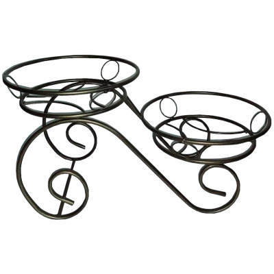 Подставка для цветов Кружево, на 2 горшка, бронзовый антик купить в отделе магазина Экономстрой