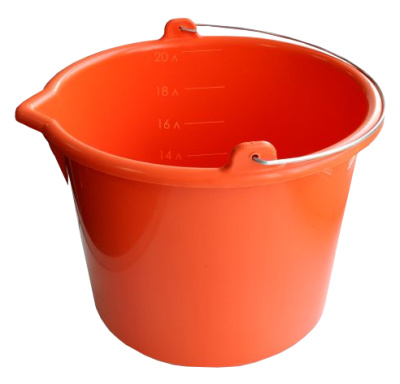 Ведро строительное ударопрочное Decor Profi, резинопластиковое, 20 л купить в отделе магазина Экономстрой