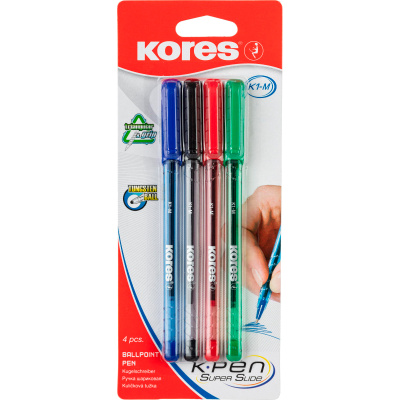 Набор ручек шариковых неавтоматических Kores, 0,7 мм купить в отделе магазина Экономстрой