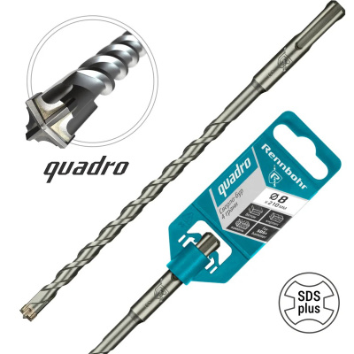 Сверло-бур по бетону (SDS+; 8x210 мм) Rennbohr Quadro 510821 купить в отделе магазина Экономстрой