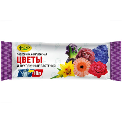 Удобрение минеральное Фаско, цветы и луковичные растения, водорастворимое, 10 г