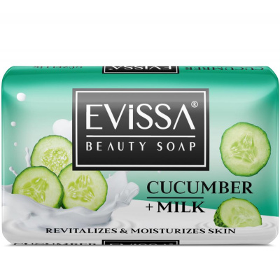 Мыло туалетное Evissa, огурец+молоко, 125 гр купить в отделе магазина Экономстрой