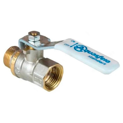 Кран шаровой латунный, ручка рычаг, внутренняя-наружная резьба, Aquasfera Standard 107-5145, PN40, 1/2" купить в отделе магазина Экономстрой