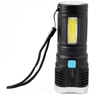 Фонарь аккумуляторный Ultraflash, LED51, 4 режима, 4 LED+COB, 3Вт