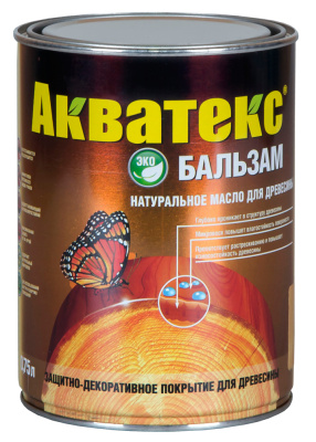 Масло для дерева Акватекс Бальзам, иней, 0,75 л