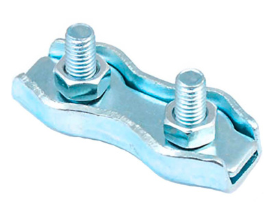 Зажим троса Стройбат Duplex, белый цинк, 3 мм (2 шт) купить в отделе магазина Экономстрой