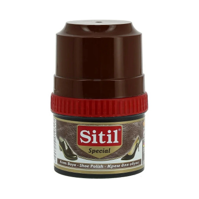 Крем-блеск для обуви Sitil, темно-коричневый, 60 мл купить в отделе магазина Экономстрой