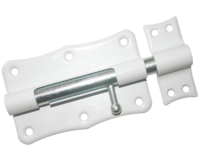 Задвижка накладная ЗТ2-100 белая купить в отделе магазина Экономстрой