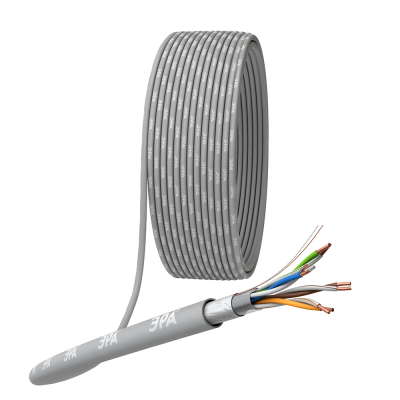 Кабель FTP 4х2х24AWG Cat5e компьютерный экранированный, медный купить в отделе магазина Экономстрой