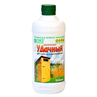 Биопрепарат для туалетов и выгребных ям, Удачный, 0,5 л купить в отделе магазина Экономстрой