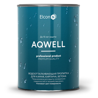 Водоотталкивающая пропитка для камня (гидрофобизатор) Elcon Aqwell с эффектом мокрого камня, 0,9 л купить в отделе магазина Экономстрой