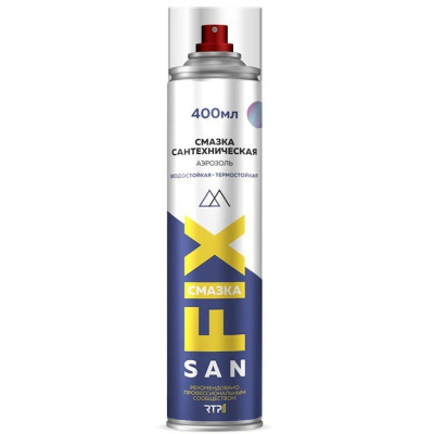 Смазка сантехническая SanFIX, силиконовая аэрозоль, 400 мл купить в отделе магазина Экономстрой