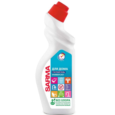 Гель для сантехники без хлора универсальный Сарма, 750 мл купить в отделе магазина Экономстрой