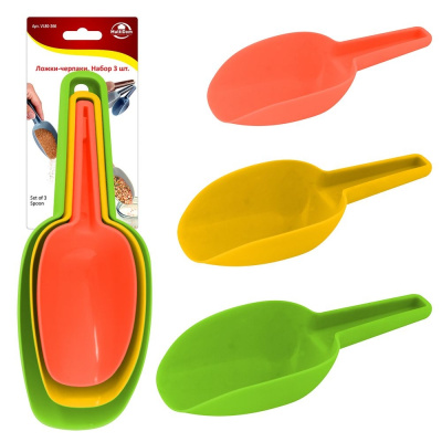 Набор ложек-черпаков Мультидом, длина 16/18/21 см, 3 шт купить в отделе магазина Экономстрой