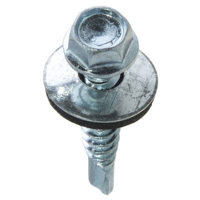 Саморез кровельный Стройбат ZP оцинкованный, 5,5х19 мм (300 шт) купить в отделе магазина Экономстрой