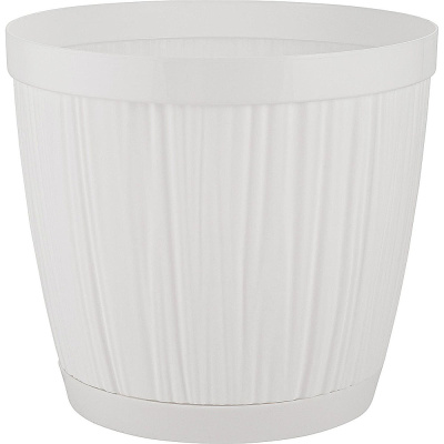 Горшок для цветов InGreen BARCELONA, 9,6 л, D270 мм, белый купить в отделе магазина Экономстрой