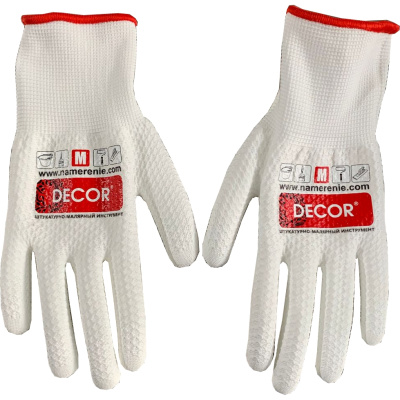 Перчатки Decor, Premium, прорезиненные, р. ХL