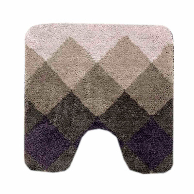 Коврик для туалета HY-C19003 Мартина, серый, 50х50 см купить в отделе магазина Экономстрой