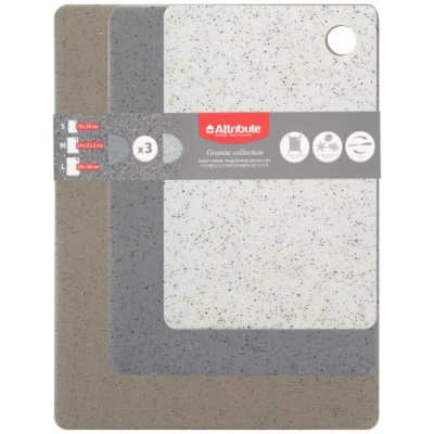 Набор досок разделочных Attribute Granite Collection ABX102, гибкие, 3 шт купить в отделе магазина Экономстрой