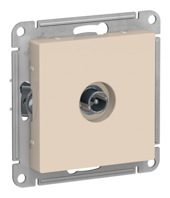 Розетка телевизионная бежевая Atlas ATN000291 купить в отделе магазина Экономстрой