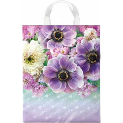 Пакет подарочный с ручкой Анемона, 28х35 см, ПЭ, 55 мкм купить в отделе магазина Экономстрой