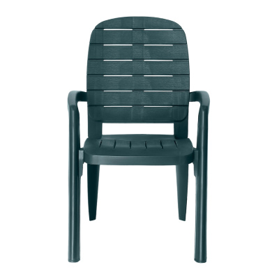 Кресло пластиковое Прованс, темно-зеленое, 58х60х91,5 см купить в отделе магазина Экономстрой