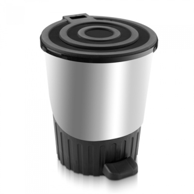 Мусорное ведро с педалью 26 лт серебро купить в отделе магазина Экономстрой