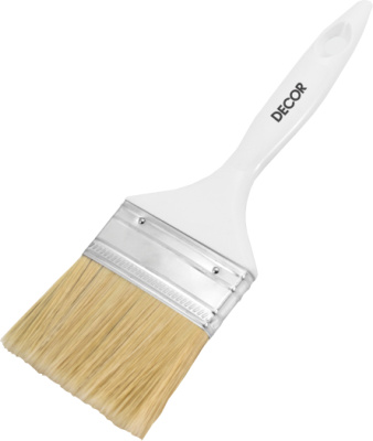 Кисть плоская Decor Standard, смешанная щетина, пластиковая ручка, 75х15 мм купить в отделе магазина Экономстрой