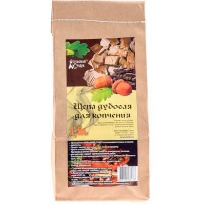 Щепа для копчения "Дубовая" Домашний Сундук, 1,5 л купить в отделе магазина Экономстрой