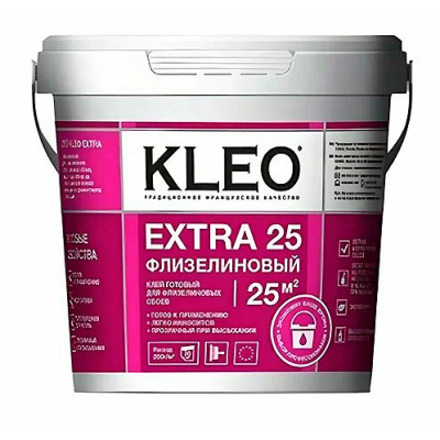 Клей готовый для флизелиновых обоев Kleo Extra, 5 кг