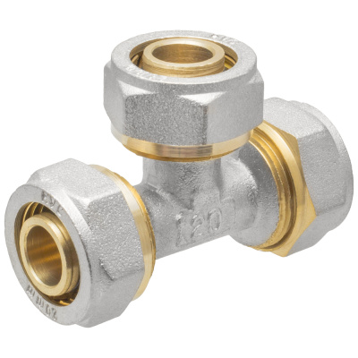 Тройник обжимной MPF (MasterProf) ИС.072559, 20 мм купить в отделе магазина Экономстрой