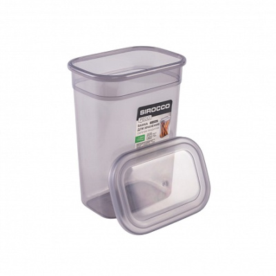 Банка для хранения сыпучих продуктов Peggy, серая, 1,5 л купить в отделе магазина Экономстрой