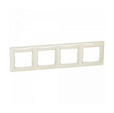 Рамка 4 поста, слоновая кость, VALENA (индивидуальная упаковка) (695634) купить в отделе магазина Экономстрой