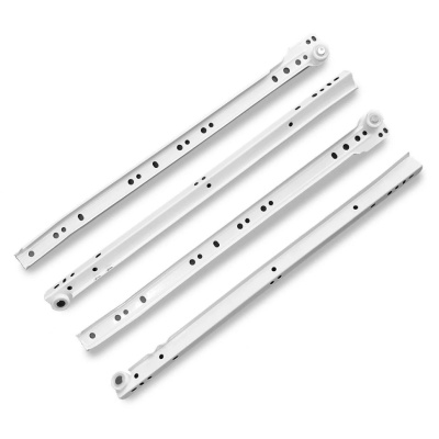 Направляющие роликовые StahlBuro, 350/0,8 мм, белые (2 шт) купить в отделе магазина Экономстрой